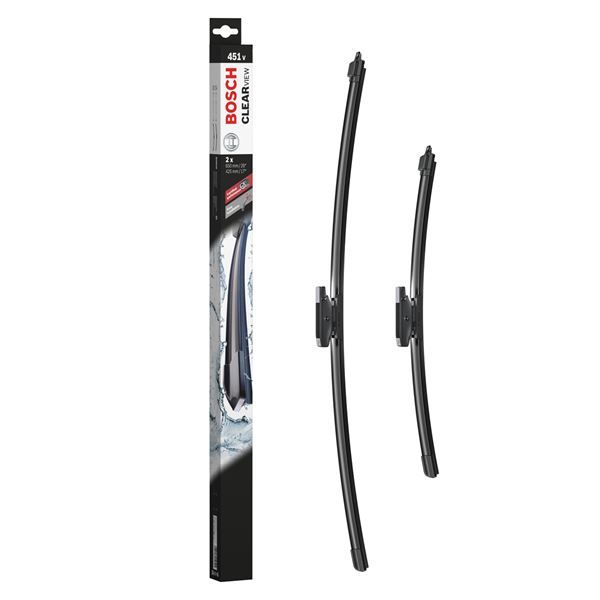 2 balais d'essuie-glace Bosch 451V