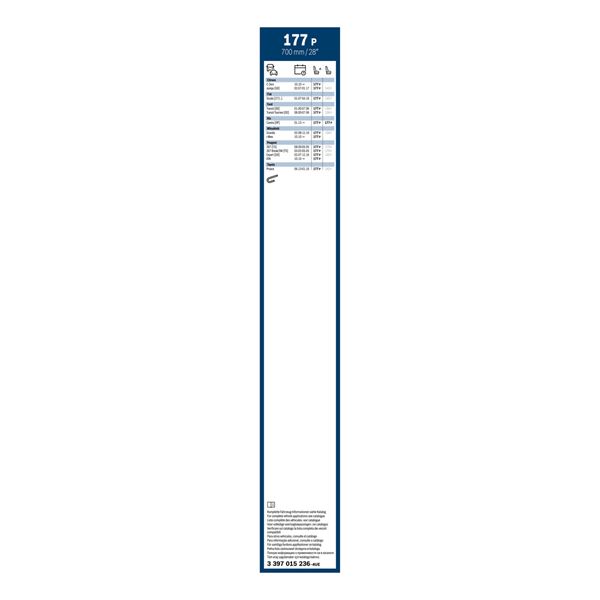 1 balai d'essuie-glace Bosch 177P