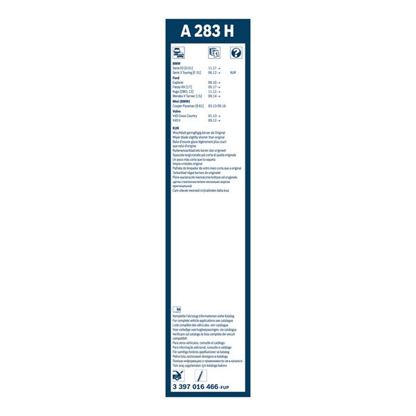 1 balai d'essuie-glace Bosch A283V