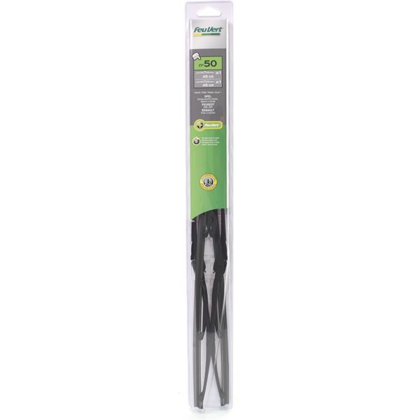 2 balais d'essuie-glace Feu Vert N°50