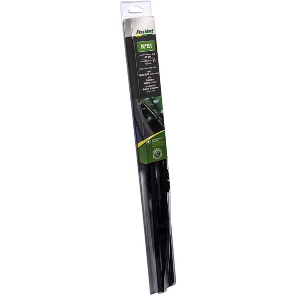 2 balais d'essuie-glace Feu Vert N°51