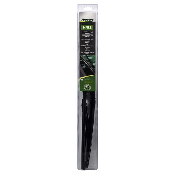 2 balais d'essuie-glace Feu Vert N°52
