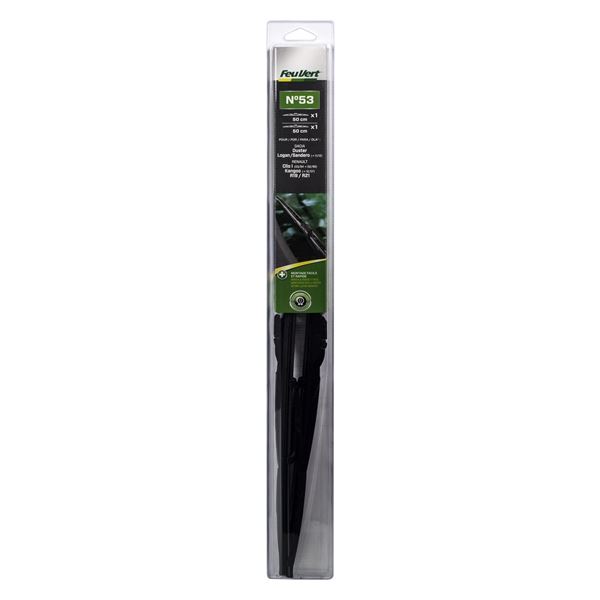 2 balais d'essuie-glace Feu Vert N°53
