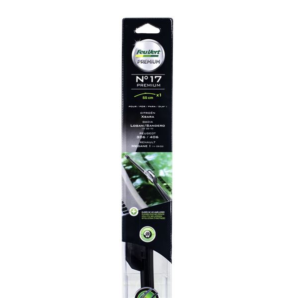 1 balai d'essuie-glace Feu Vert Premium N°17P