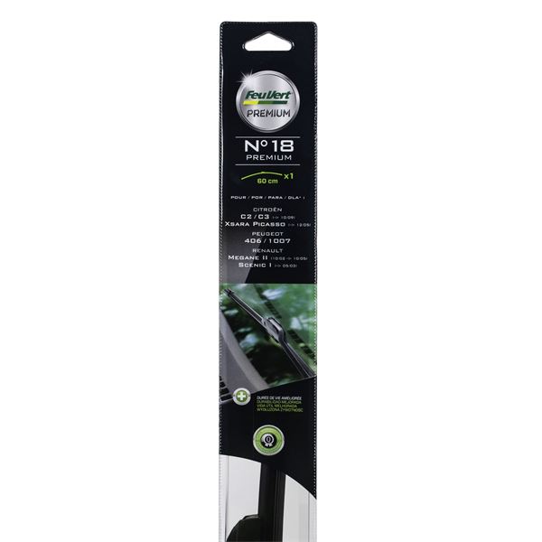 1 balai d'essuie-glace Feu Vert Premium N°18P