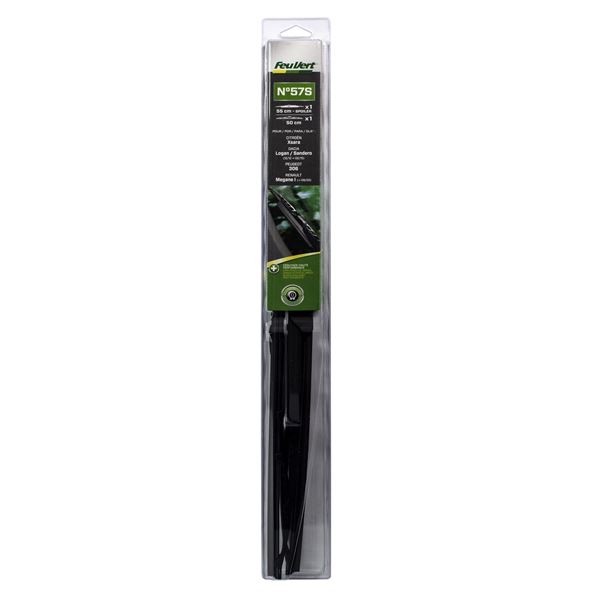 2 balais d'essuie-glace Feu Vert N°57S