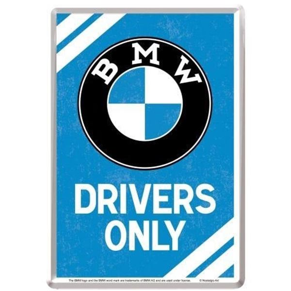 Carte postale métal BMW Drivers Only