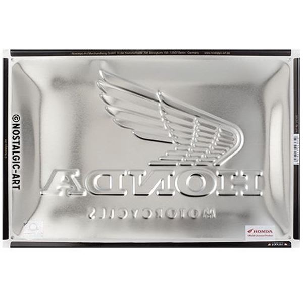 Plaque métal 20x30 cm Honda motorcycles gold