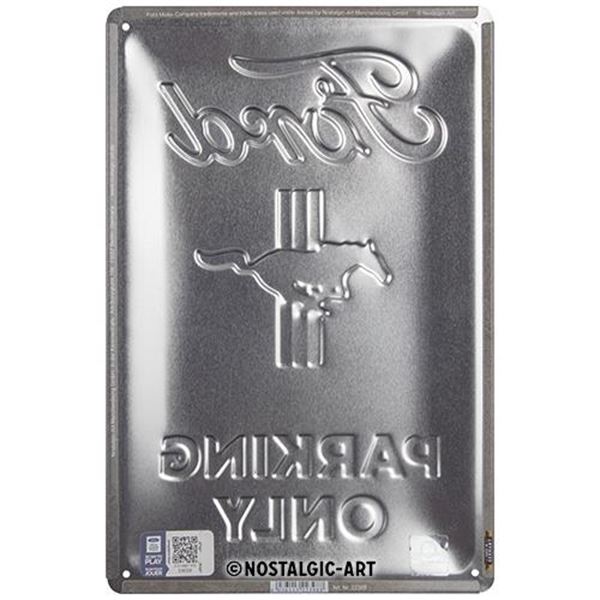 Plaque métal 20x30 cm Ford Mustang - Parking Only
