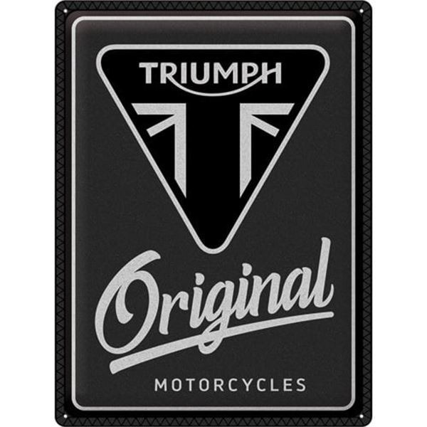 Plaque métal 30x40 cm Triumph Original Motorcycles