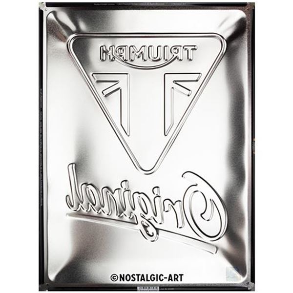 Plaque métal 30x40 cm Triumph Original Motorcycles