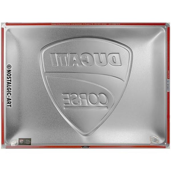 Plaque métal 30x40 cm Ducati Corse - Racing Flag