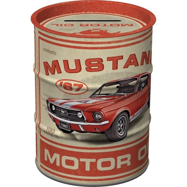 Tirelire baril Ford Mustang GT 1967 Motor oil