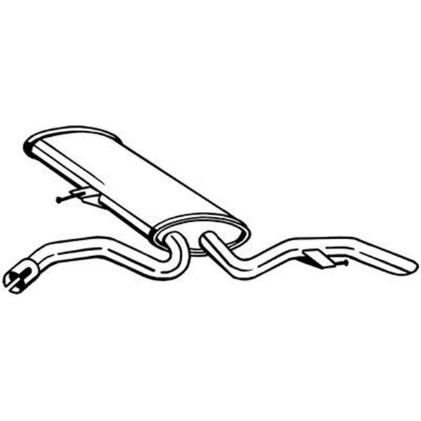 1 silencieux d'échappement arrière Bosal 190-371