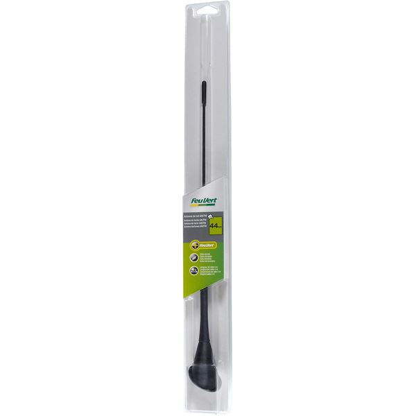Antenne de toit auto Feu Vert caoutchouc souple 44 cm