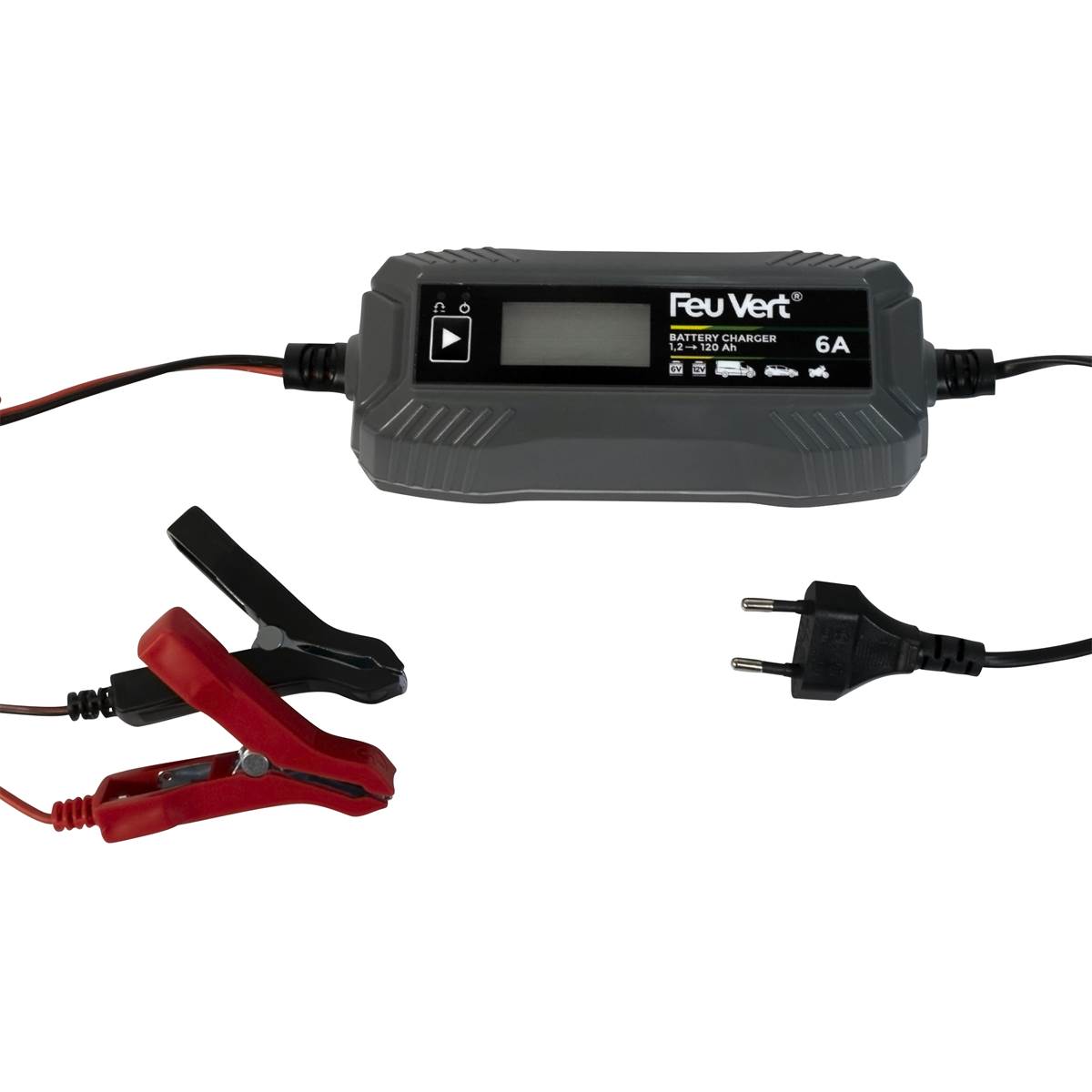 Chargeur De Batterie Automatique 6/12v - 6a Feu Vert