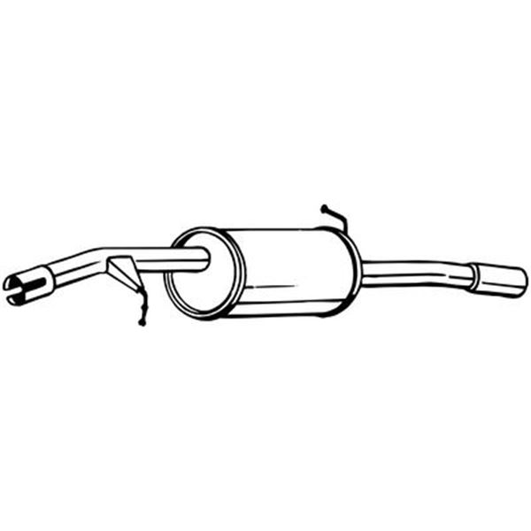 1 silencieux d'échappement arrière Bosal 135123