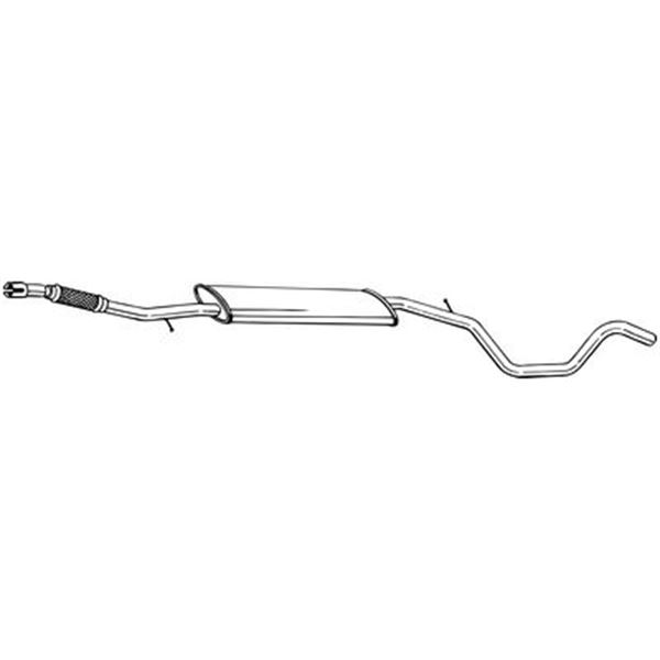 1 silencieux d'échappement intermédiaire Bosal 294001