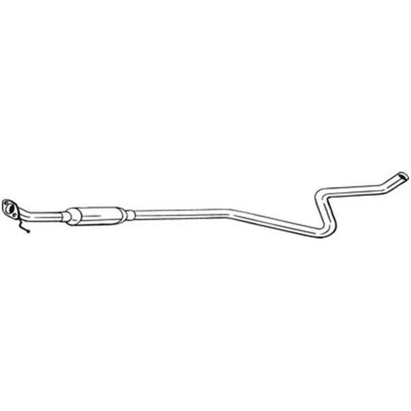 1 silencieux d'échappement intermédiaire Bosal 285389