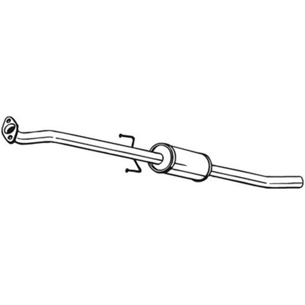 1 silencieux d'échappement intermédiaire Bosal 282903
