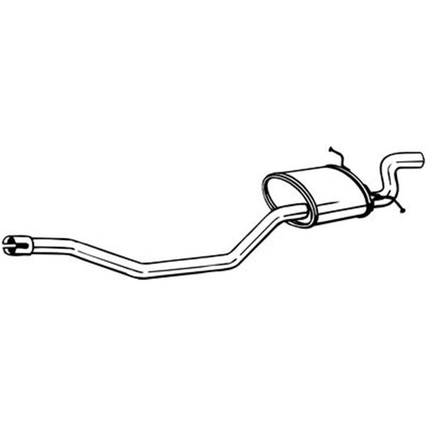 1 silencieux d'échappement arrière Bosal 280253