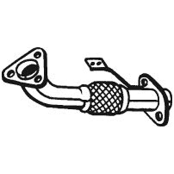 1 tuyau d'échappement Bosal 700163