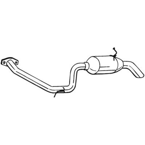 1 silencieux d'échappement arrière Bosal 228163