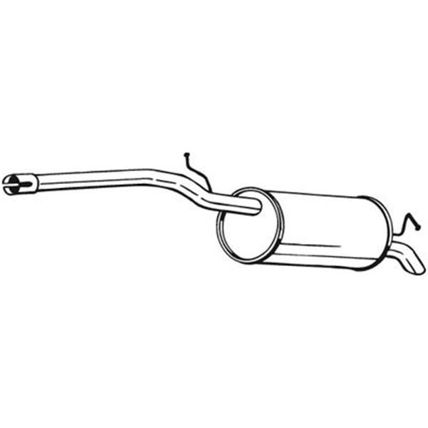 1 silencieux d'échappement arrière Bosal 280155