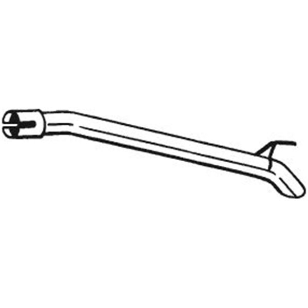 1 tuyau d'échappement Bosal 750233