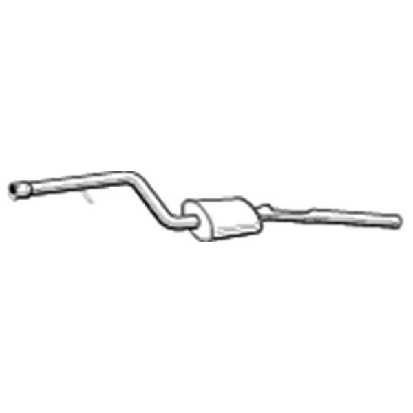 1 silencieux d'échappement intermédiaire Walker 23710