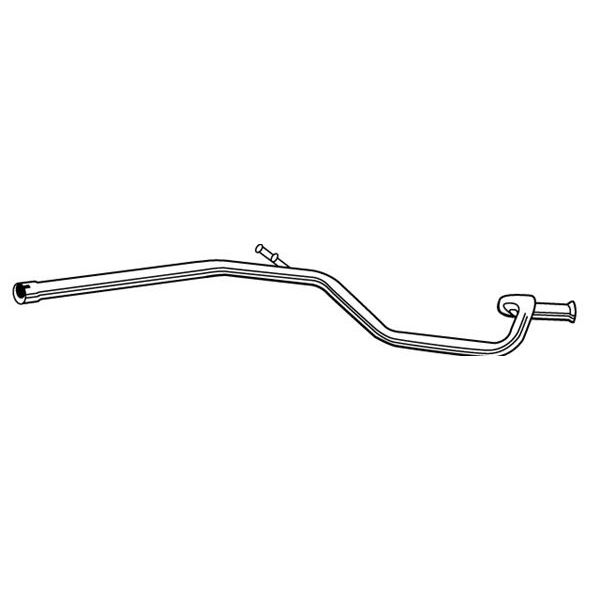 1 tube d'échappement intermédiaire Walker 10490