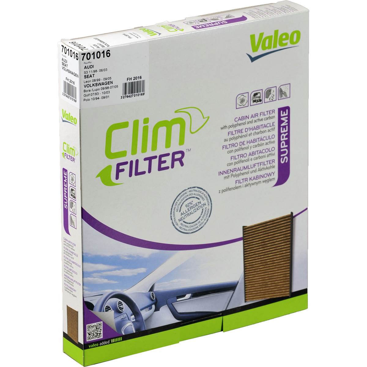 Filtre D'habitacle Fh2016 Valeo