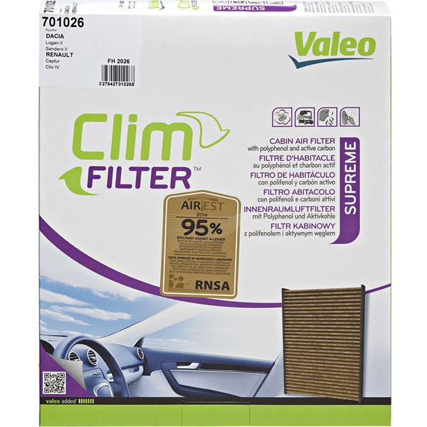 Filtre d'habitacle FH2026 Valeo