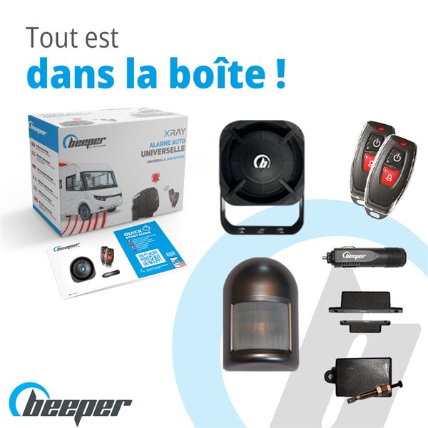 Alarme universelle pour camping-car CC et véhicules utilitaires VUL • XR5CC BEEPER