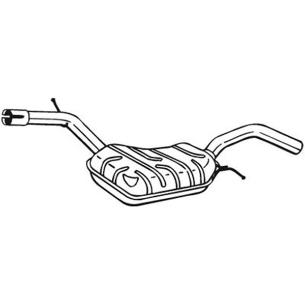 Silencieux intermédiaire BOSAL 233083