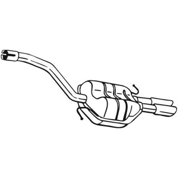 Silencieux arrière BOSAL 233155