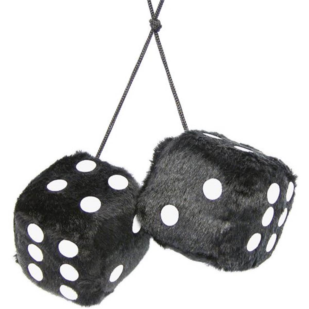 2 Dés Décoratifs Voiture Noirs