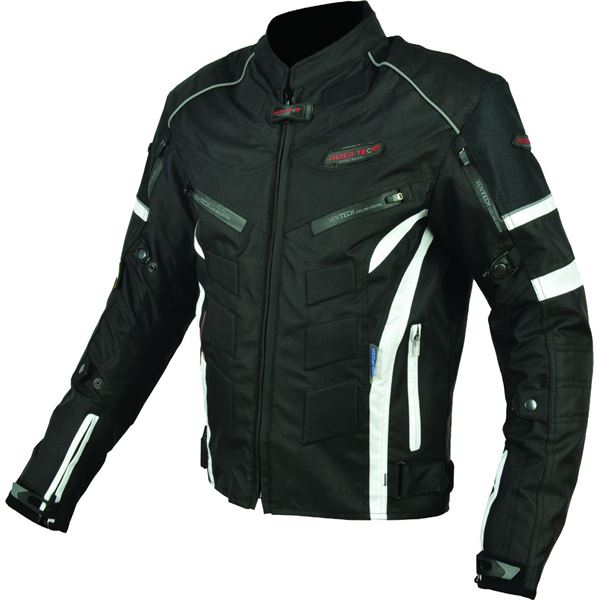Veste moto tissu noir et blanc Urban Rider-Tec Taille XL