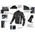 Veste moto tissu noir et blanc Urban Rider-Tec Taille XL