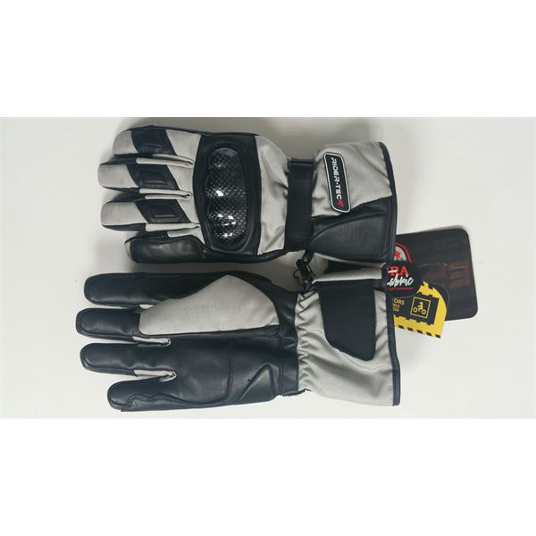 Gants moto-scooter hiver noir noir et gris sable Trail RIDER-TEC Taille M
