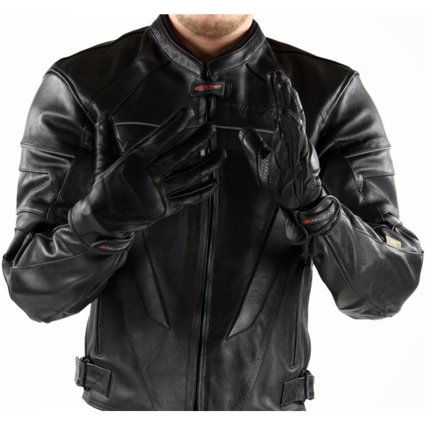 Gants moto-scooter été/demi-saison noir City RIDER-TEC Taille M