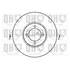1 disque de frein avant Quinton Hazell BDC1019