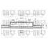 1 disque de frein avant Quinton Hazell BDC3445