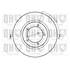 1 disque de frein avant Quinton Hazell BDC3509
