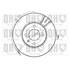 1 disque de frein avant Quinton Hazell BDC3605