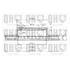 1 disque de frein avant Quinton Hazell BDC3608