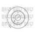 1 disque de frein avant Quinton Hazell BDC3611