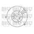 1 disque de frein avant Quinton Hazell BDC3642