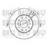 1 disque de frein avant Quinton Hazell BDC3716