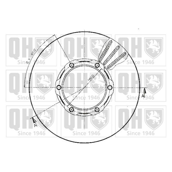 1 disque de frein avant Quinton Hazell BDC3832